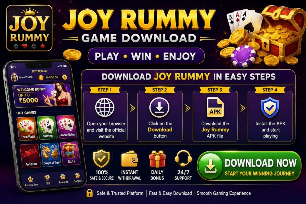 Joy Rummy Game download Guide