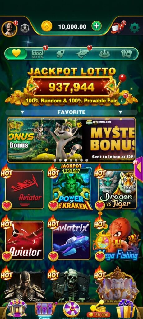 Joy Rummy Game Features